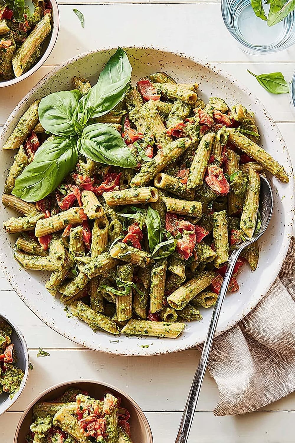 Walnut Pesto Pasta Salad 
