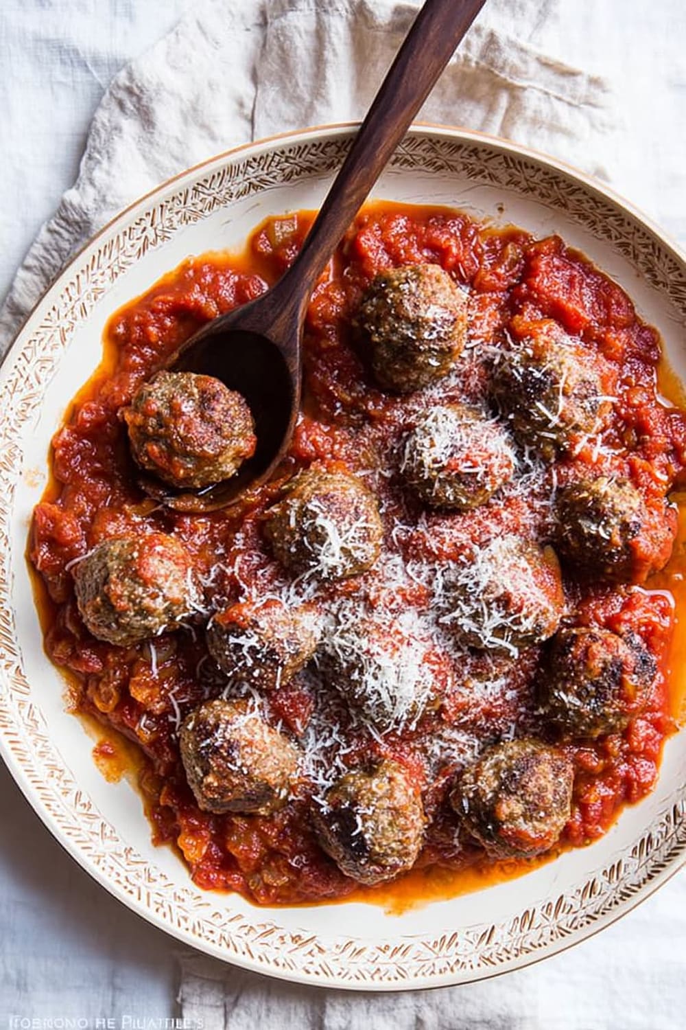 Spanish Style Lamb Meatballs in Tomato Sauce