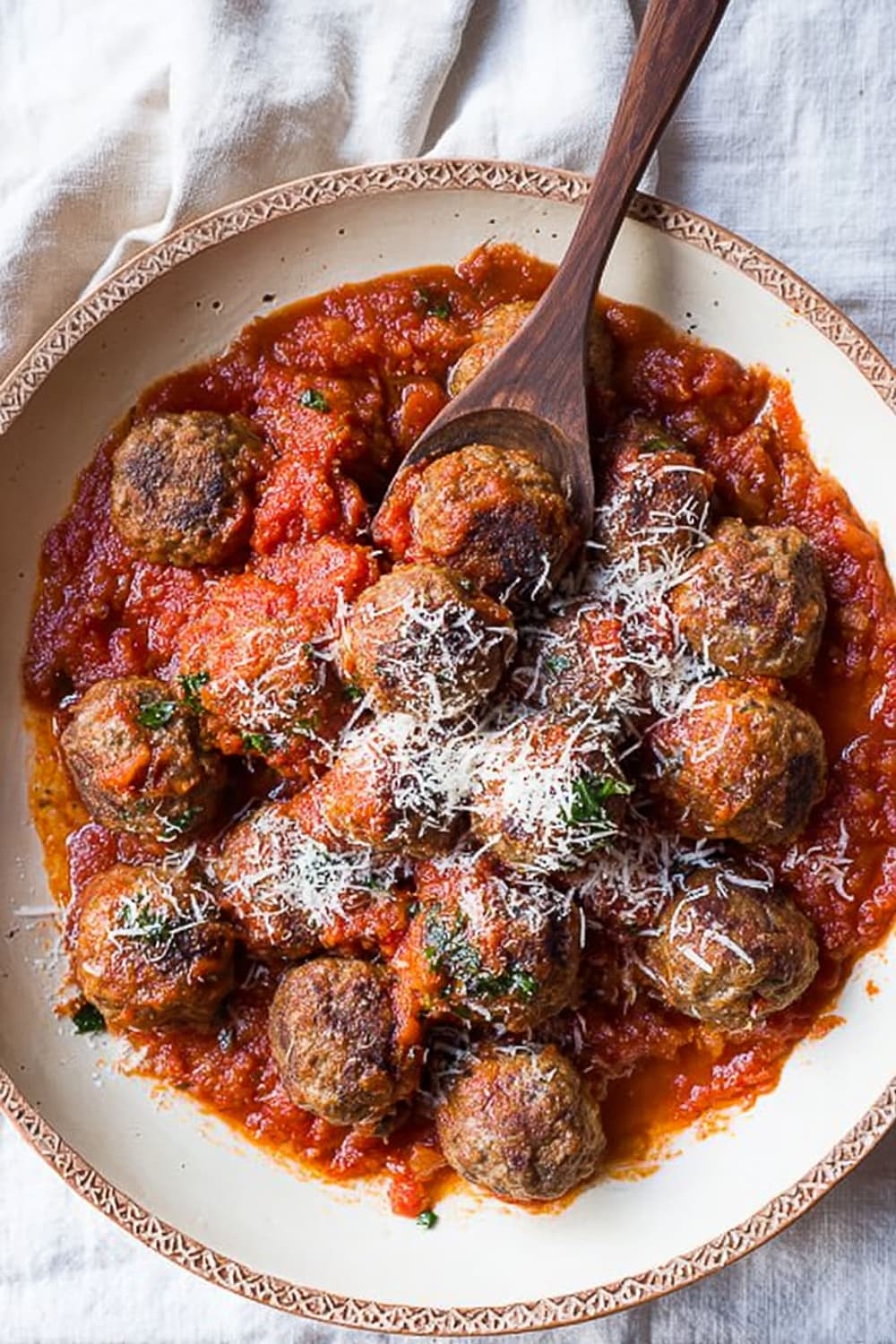 Spanish Style Lamb Meatballs in Tomato Sauce