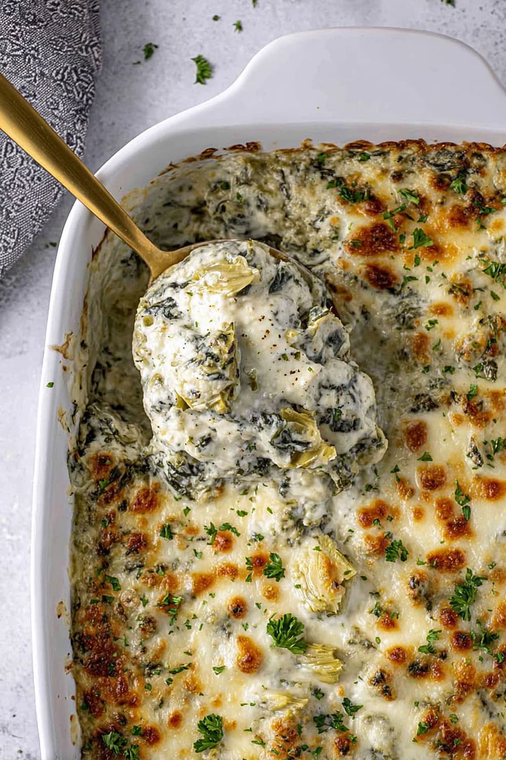 Spinach Artichoke Chicken Casserole