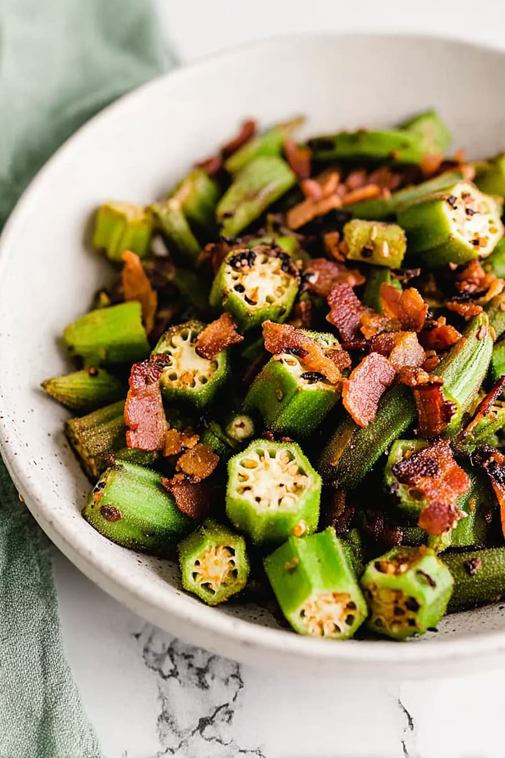 Southern Bacon and Okra Skillet