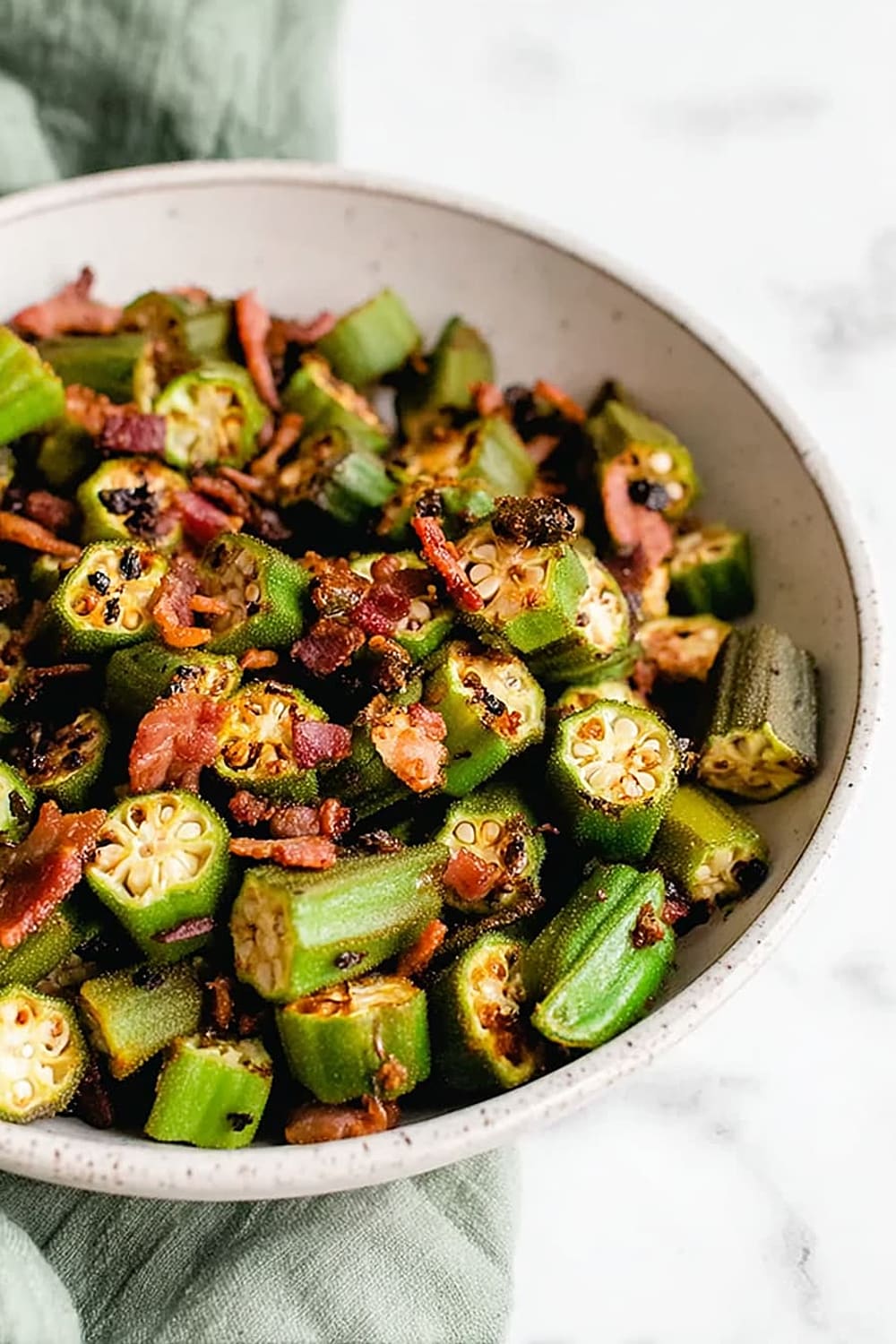Southern Bacon and Okra Skillet