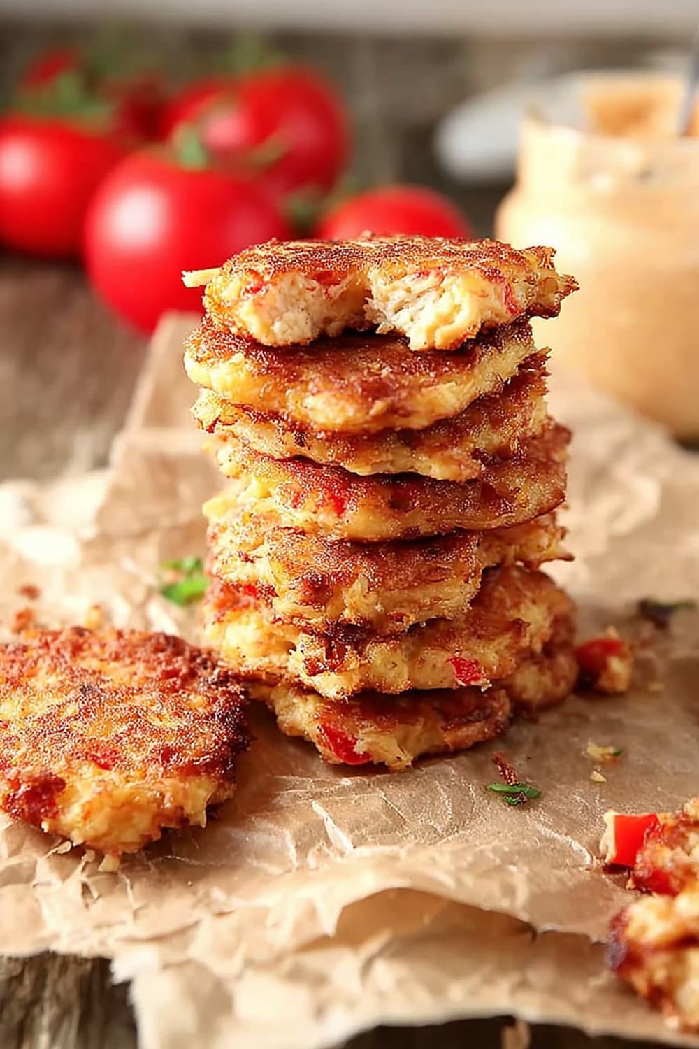 Tomato and Pimento Cheese Fritters