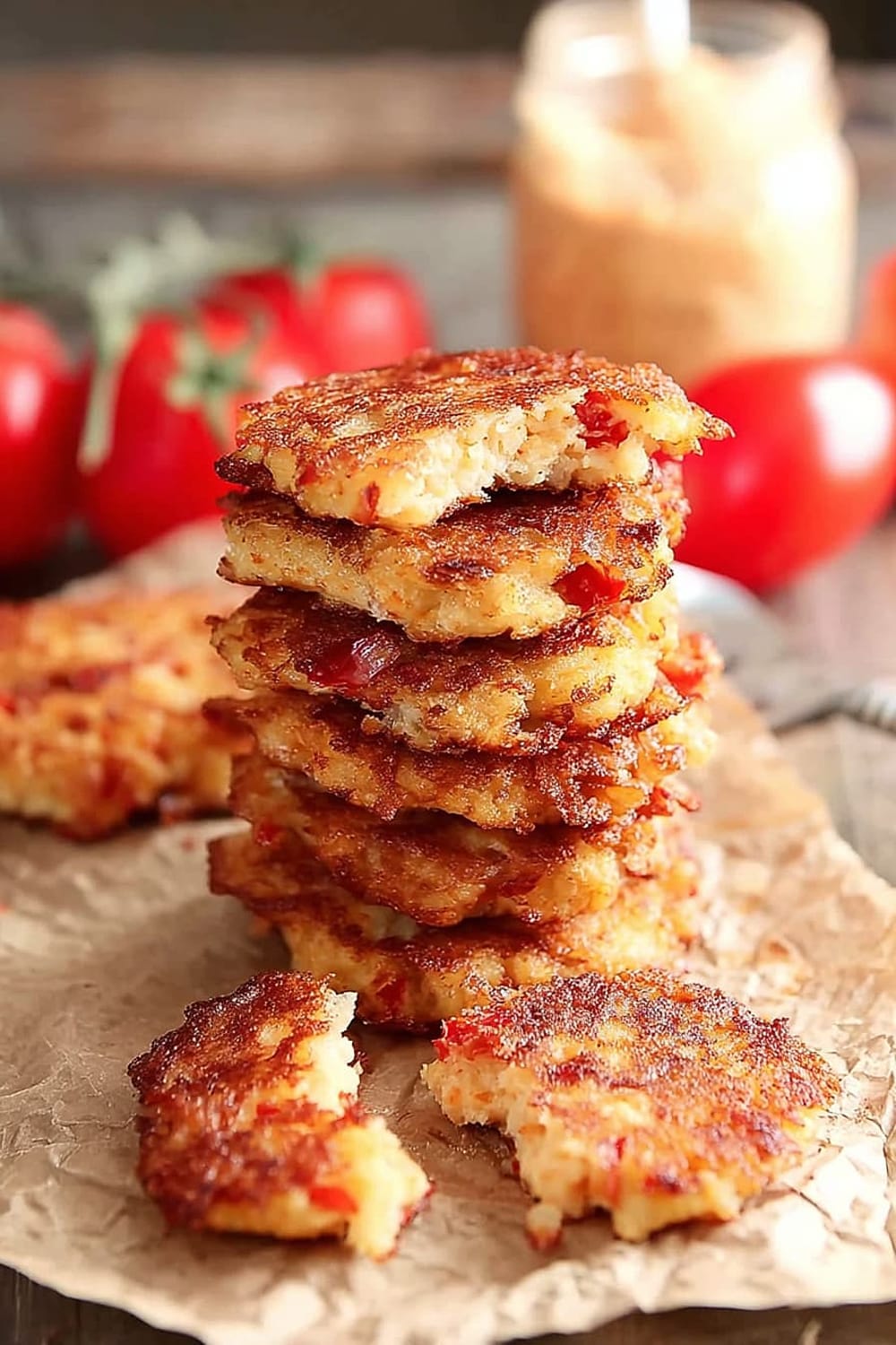 Tomato and Pimento Cheese Fritters