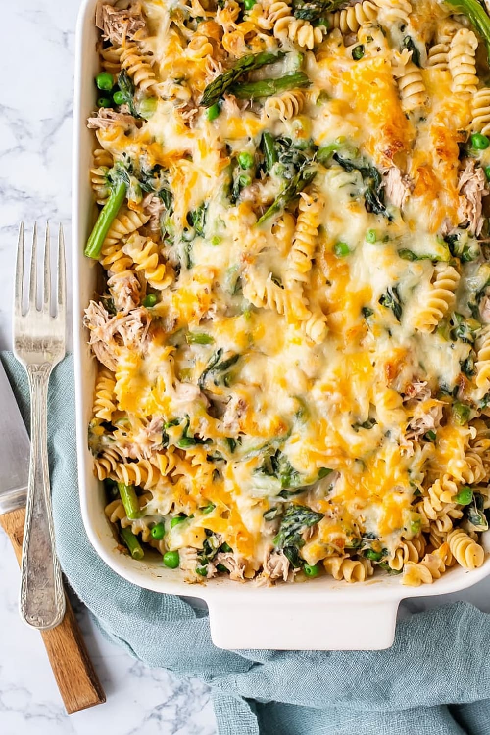 Healthier Creamy Tuna Pasta Bake