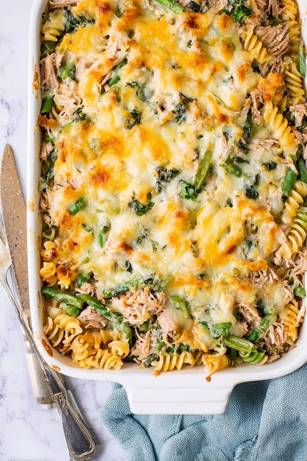 Healthier Creamy Tuna Pasta Bake
