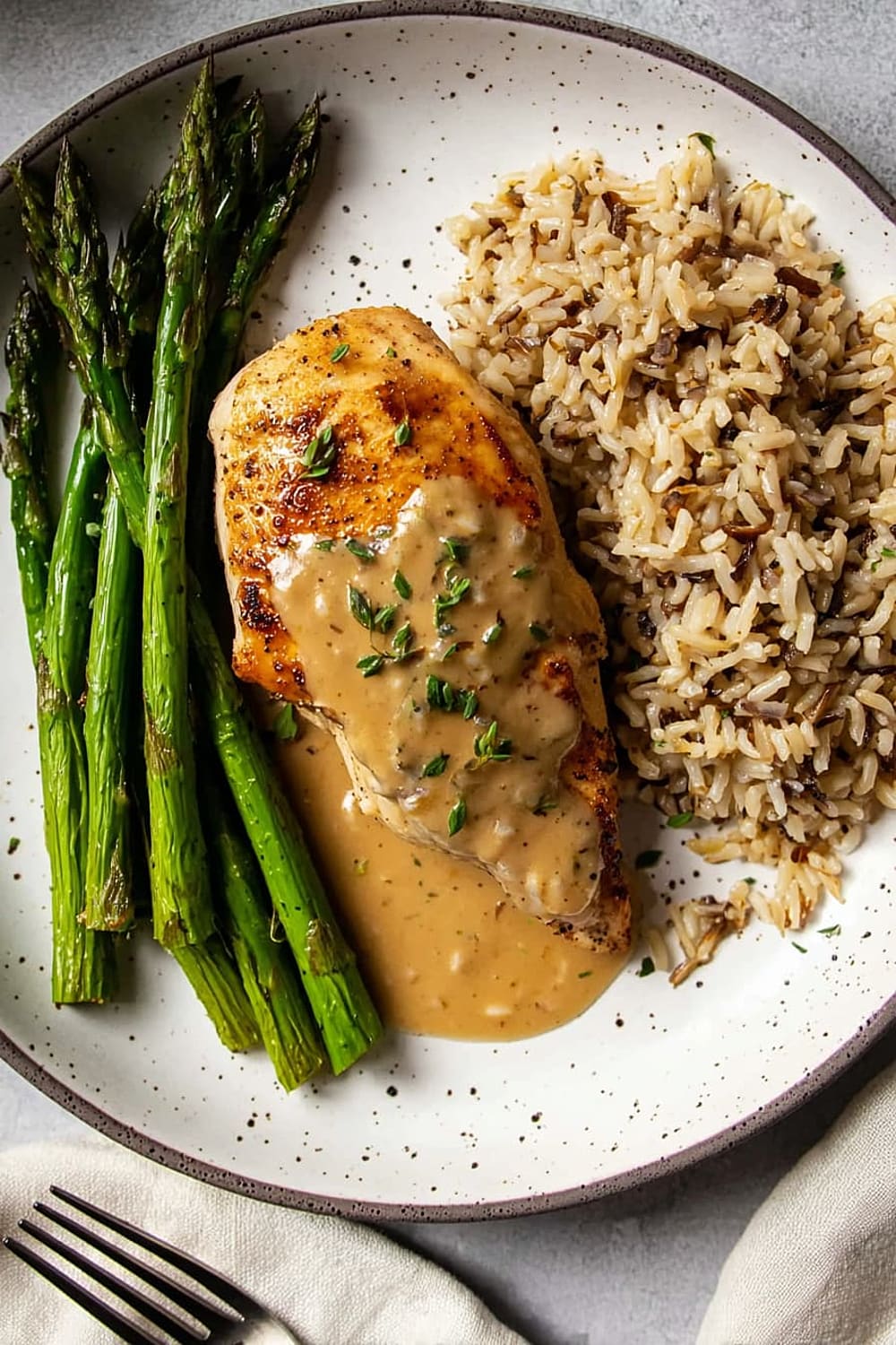 Pan Seared Chicken Breast with Sherry Thyme Pan Sauce
