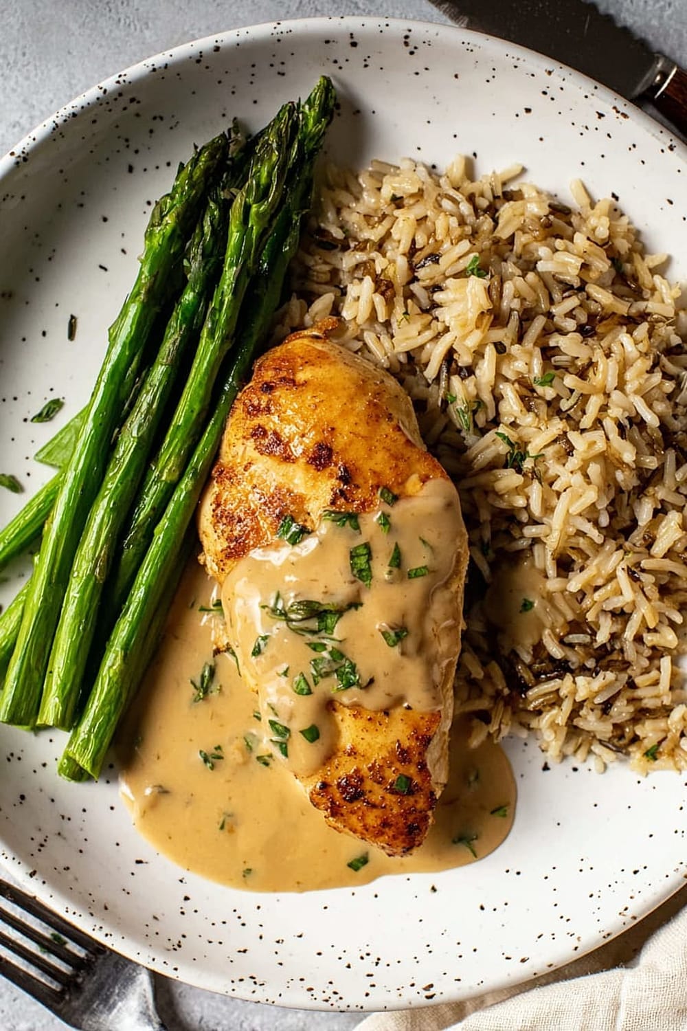 Pan Seared Chicken Breast with Sherry Thyme Pan Sauce