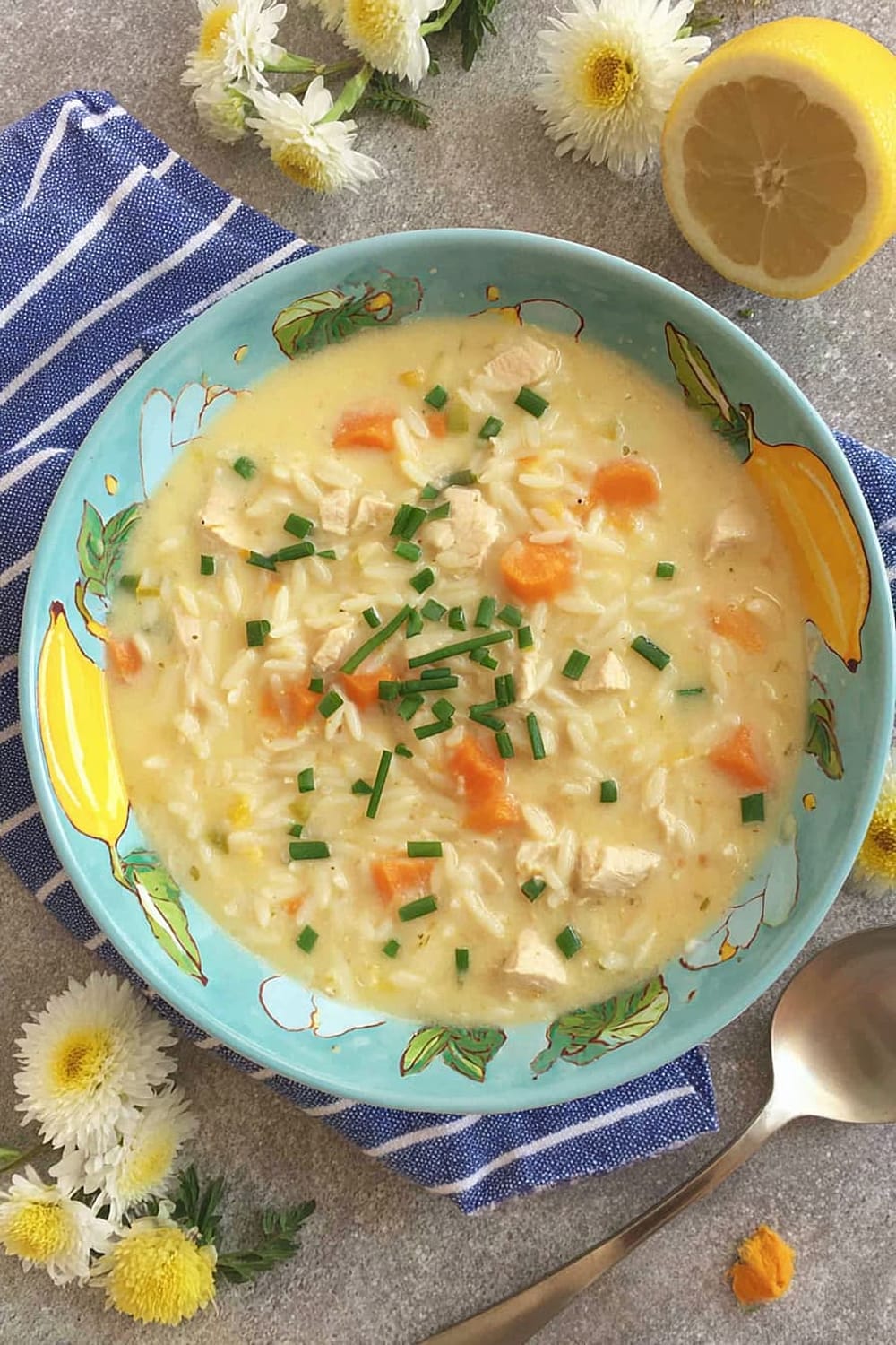 Greek Lemon Chicken Orzo Soup