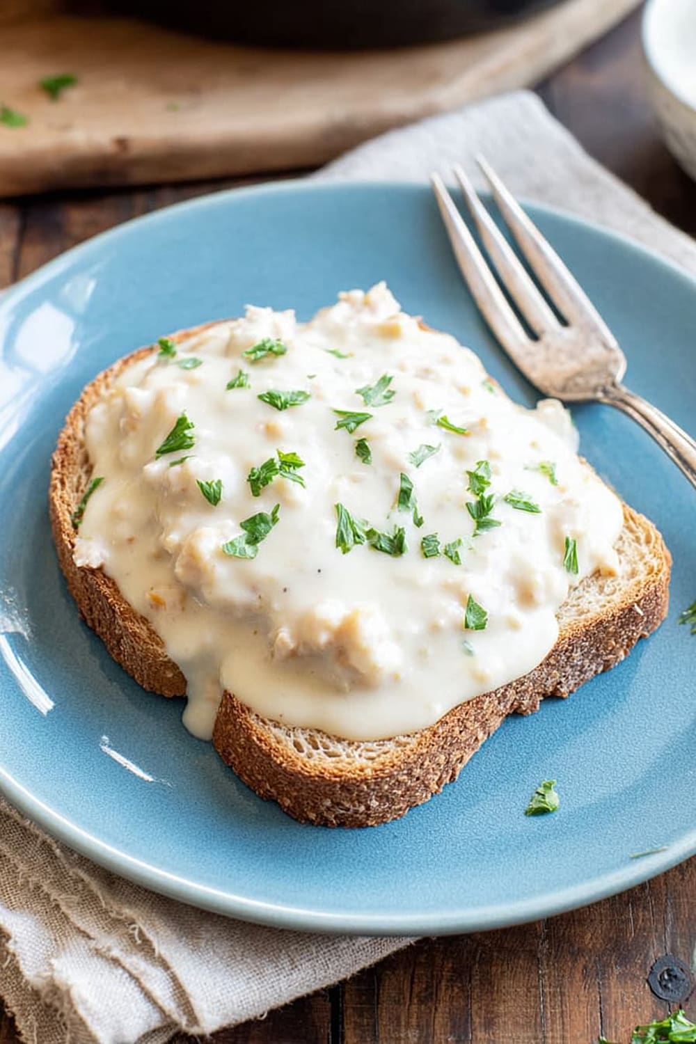 Creamed Tuna on Toast