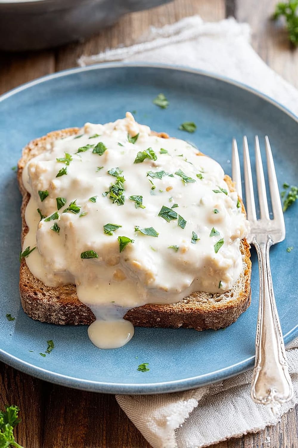 Creamed Tuna on Toast
