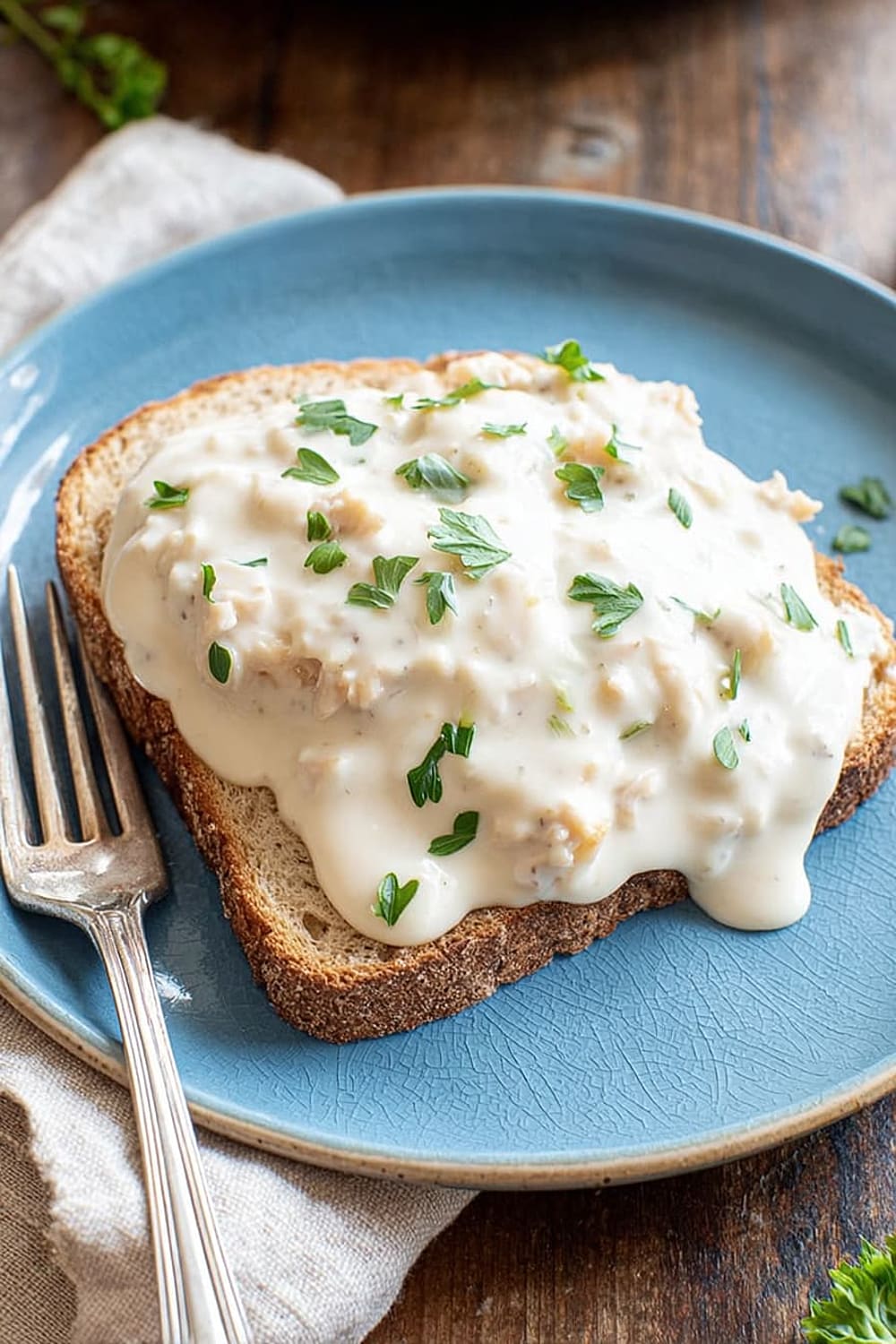 Creamed Tuna on Toast