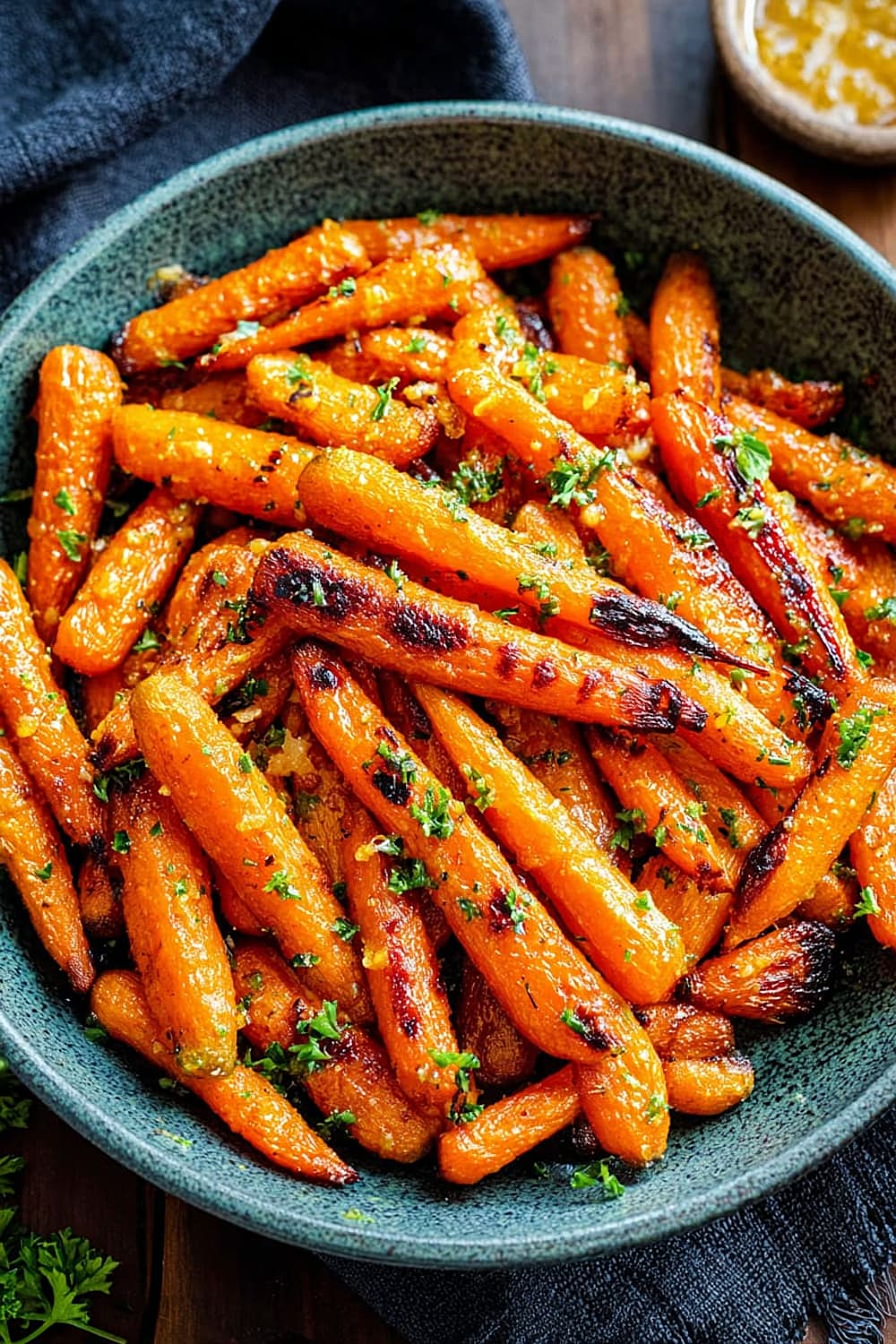 Honey Garlic Butter Roasted Carrots