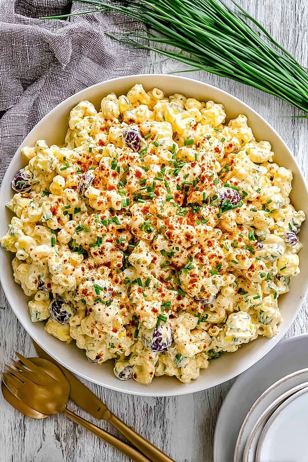Deviled Egg Macaroni Salad