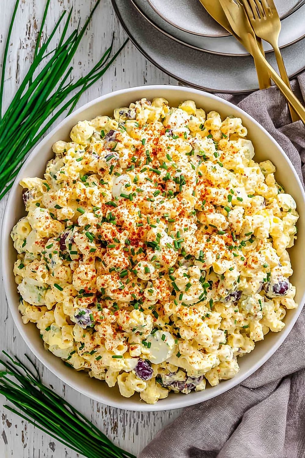 Deviled Egg Macaroni Salad