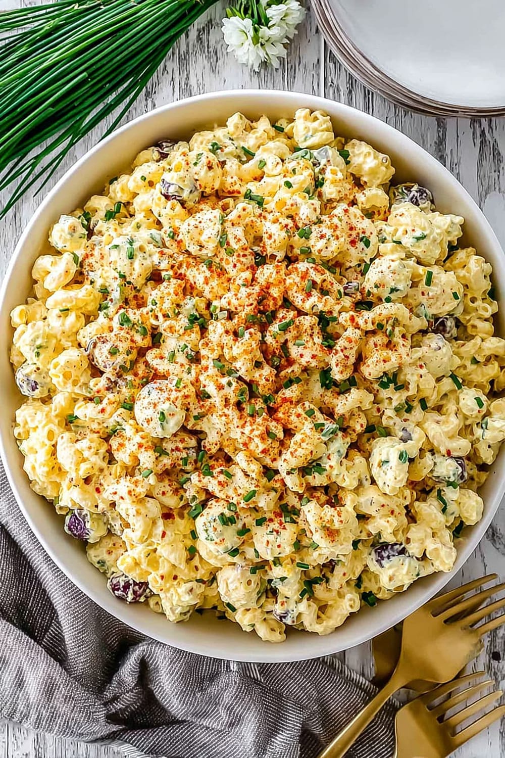 Deviled Egg Macaroni Salad