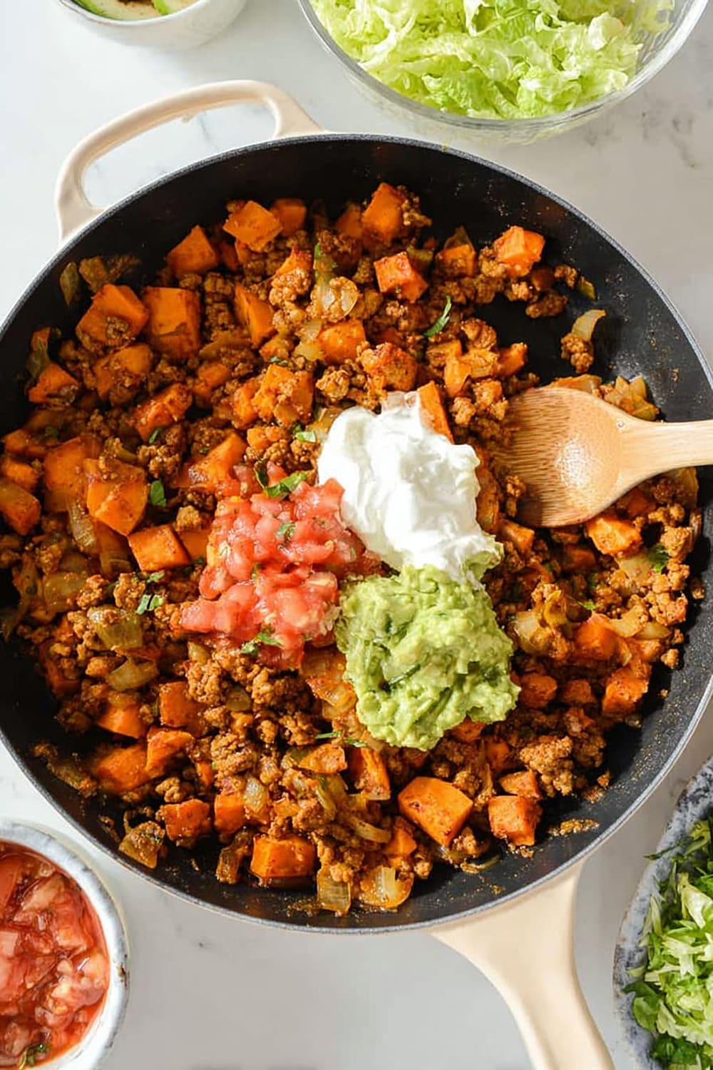 Ground Turkey Sweet Potato Skillet
