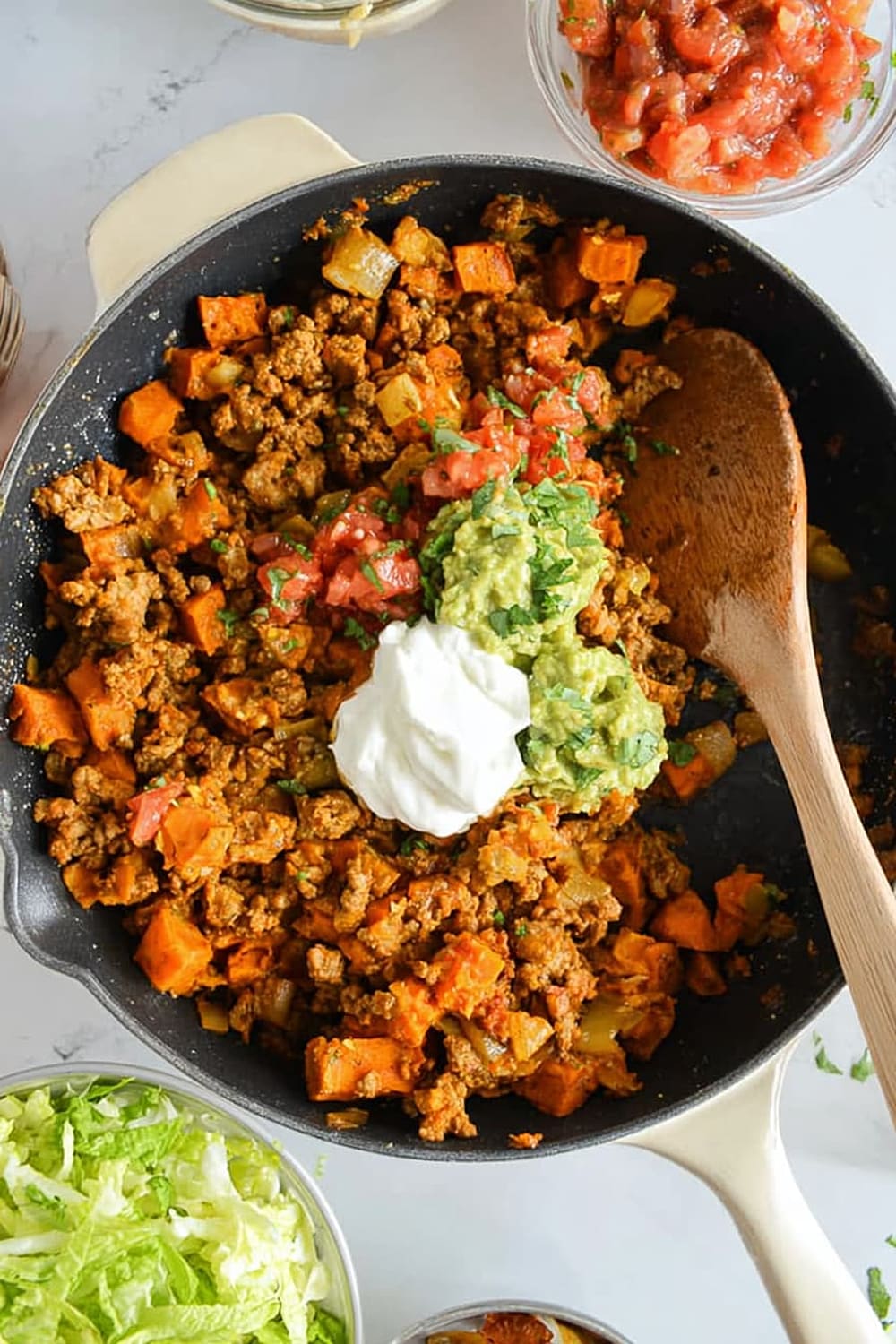 Ground Turkey Sweet Potato Skillet