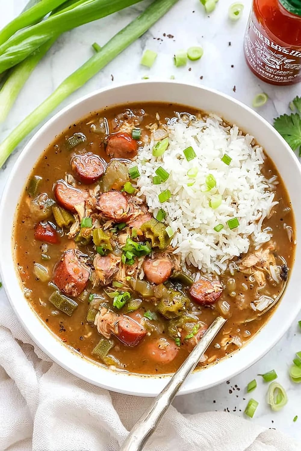 Chicken, Crab & Andouille Sausage Gumbo
