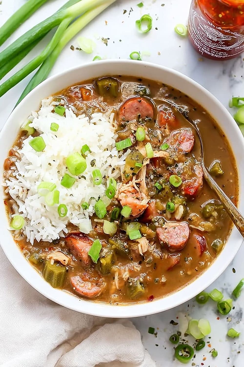 Chicken, Crab & Andouille Sausage Gumbo