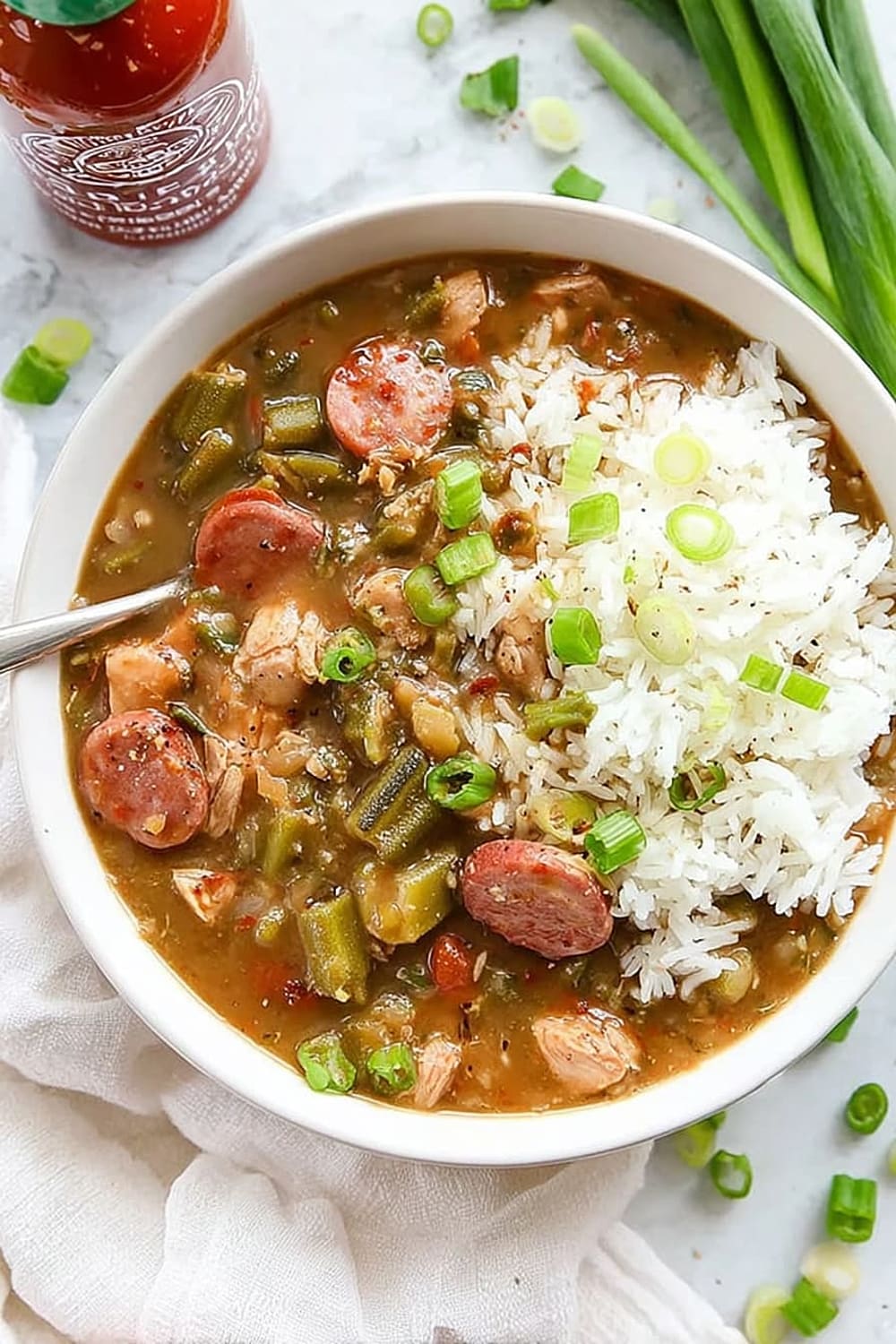 Chicken, Crab & Andouille Sausage Gumbo