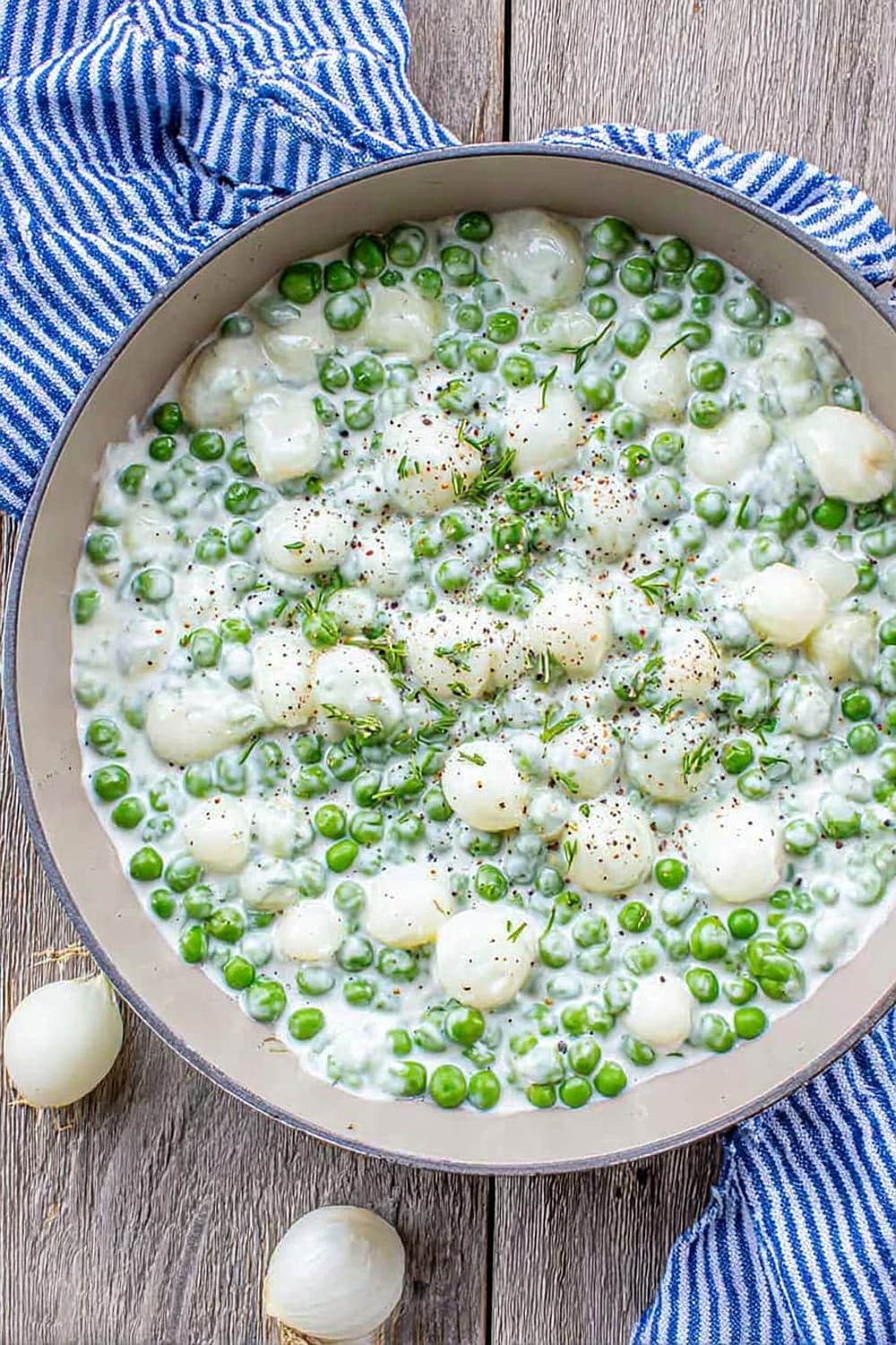 Creamed Peas And Onions
