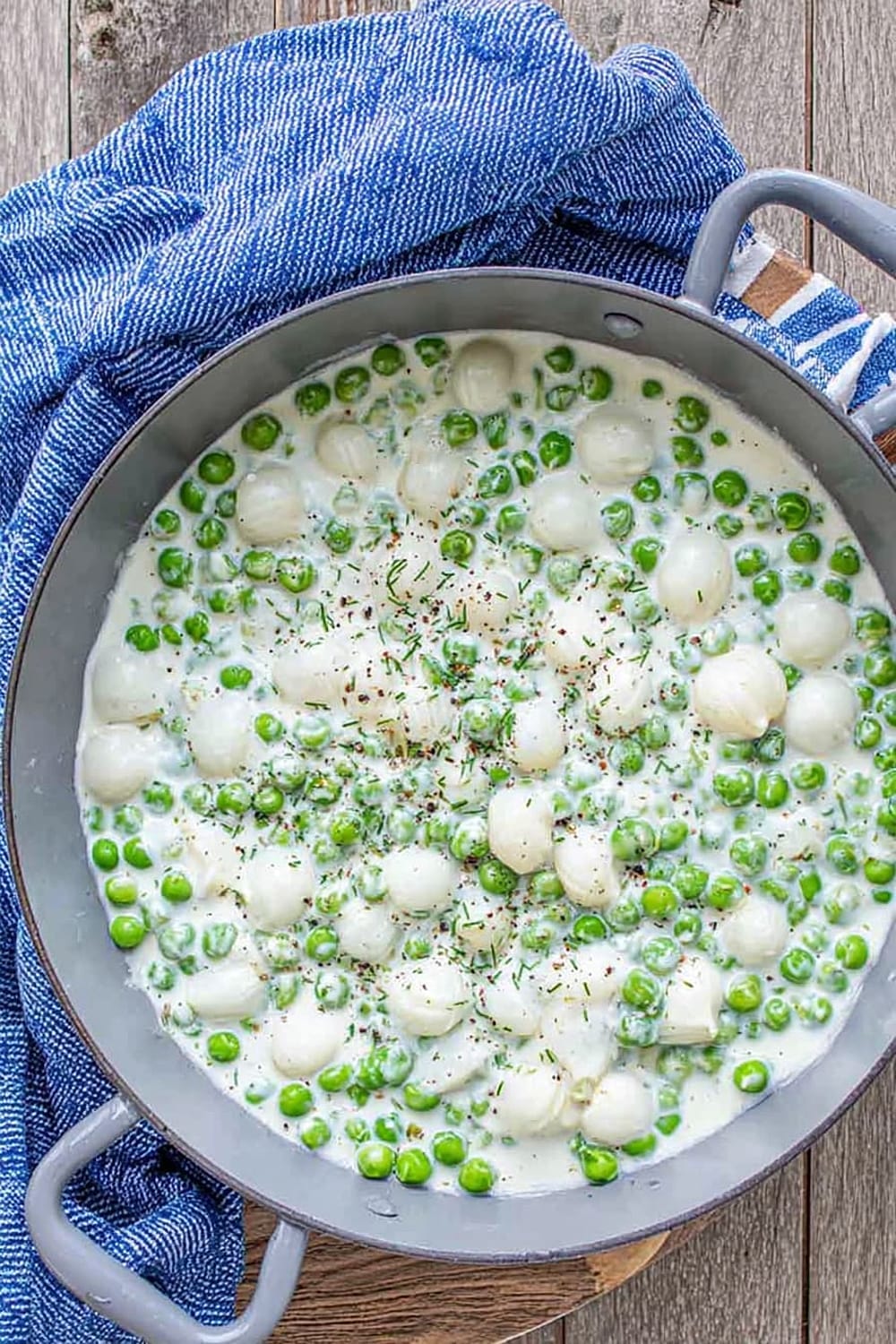 Creamed Peas And Onions