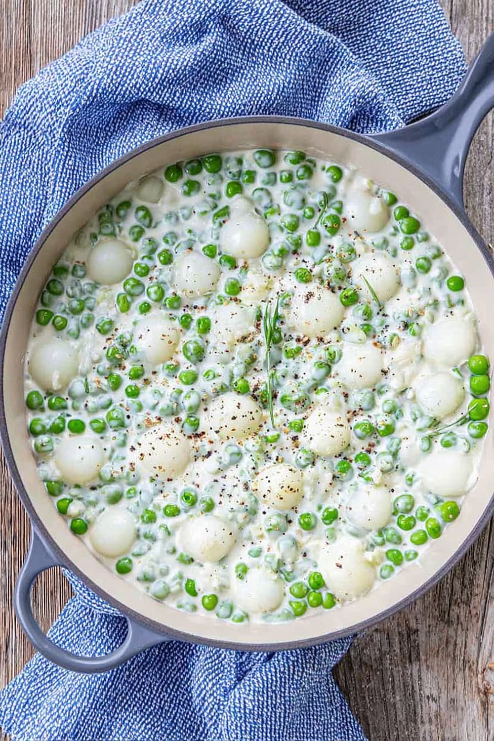 Creamed Peas And Onions