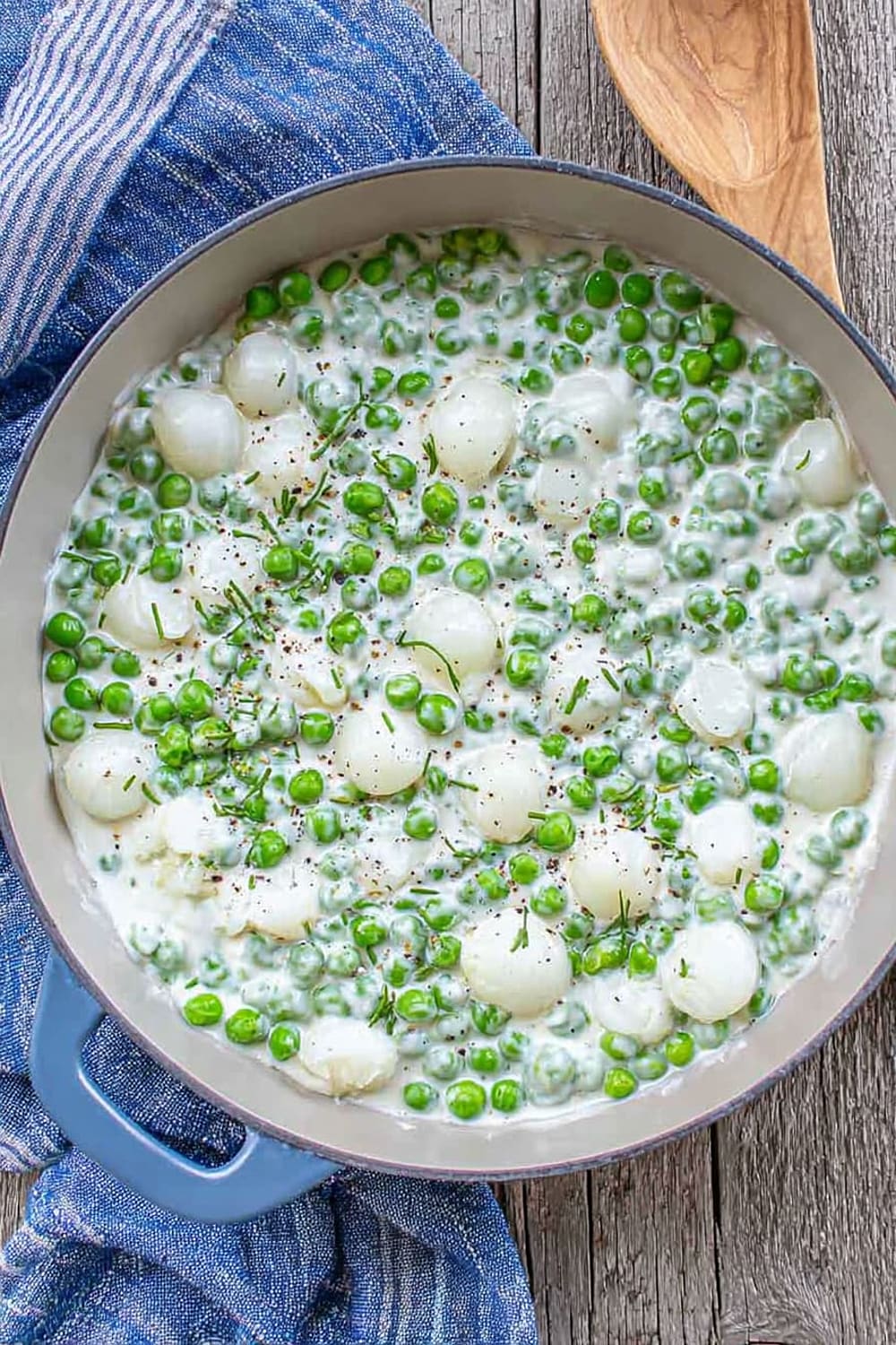 Creamed Peas And Onions