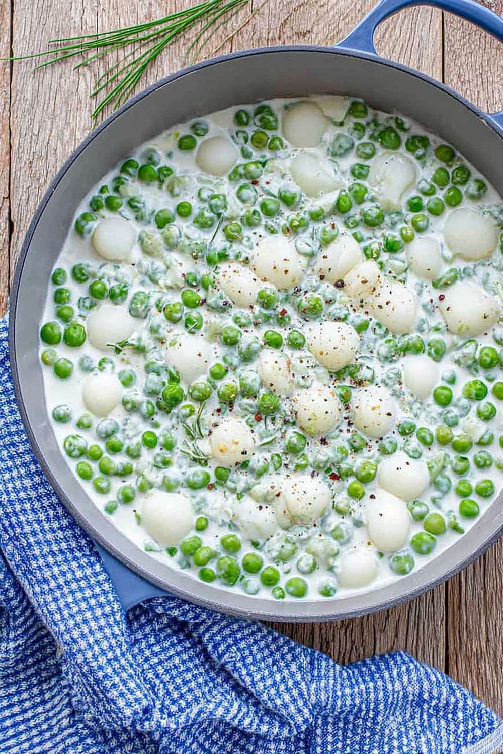 Creamed Peas And Onions