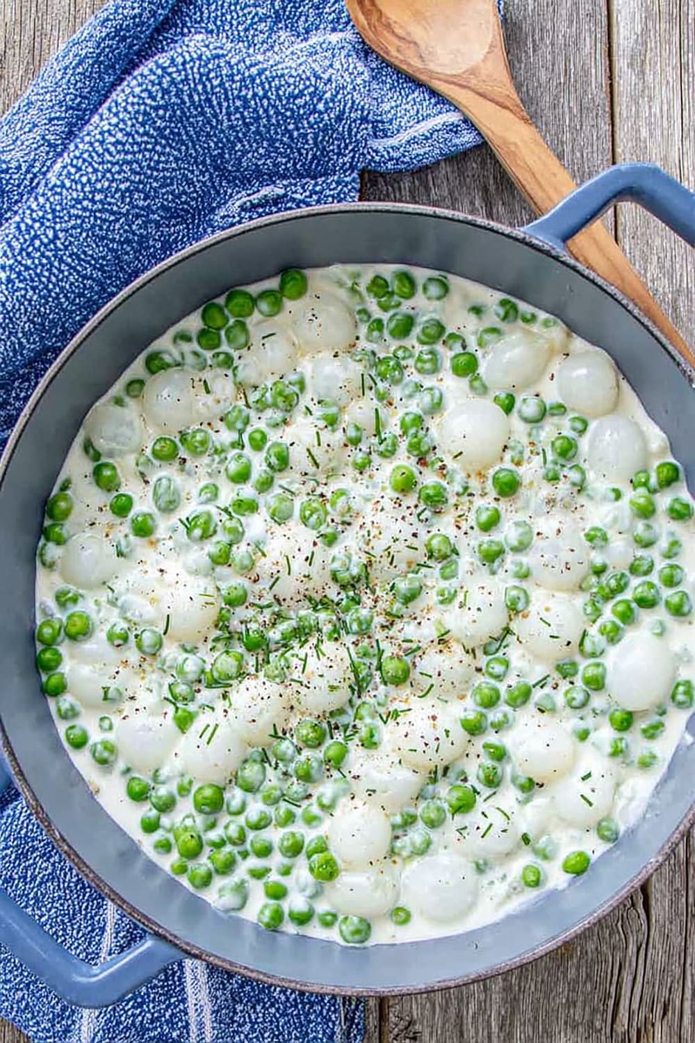 Creamed Peas And Onions