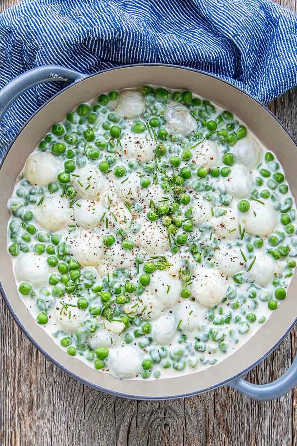 Creamed Peas And Onions