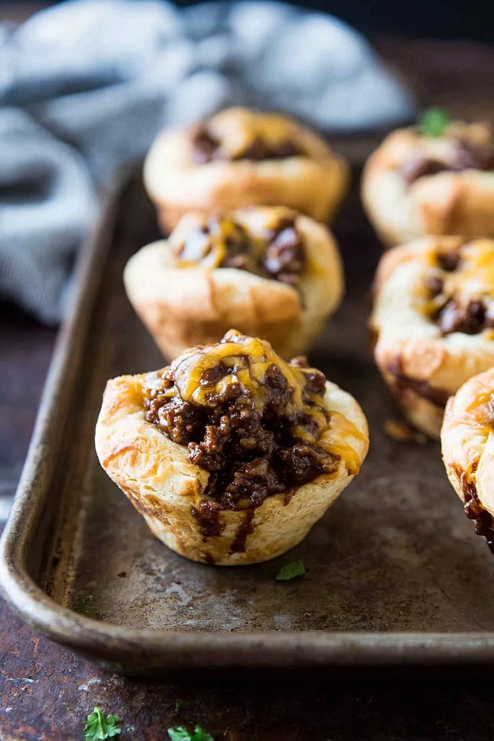 Easy BBQ Beef Biscuit Cups