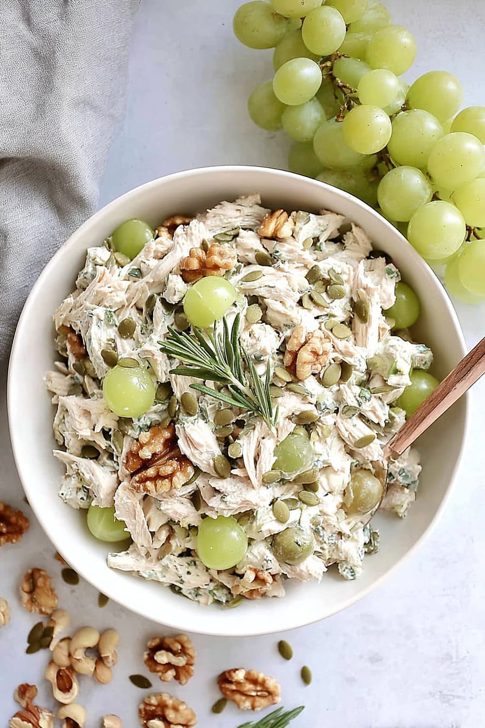 Easy Chicken Salad with Grapes & Walnuts