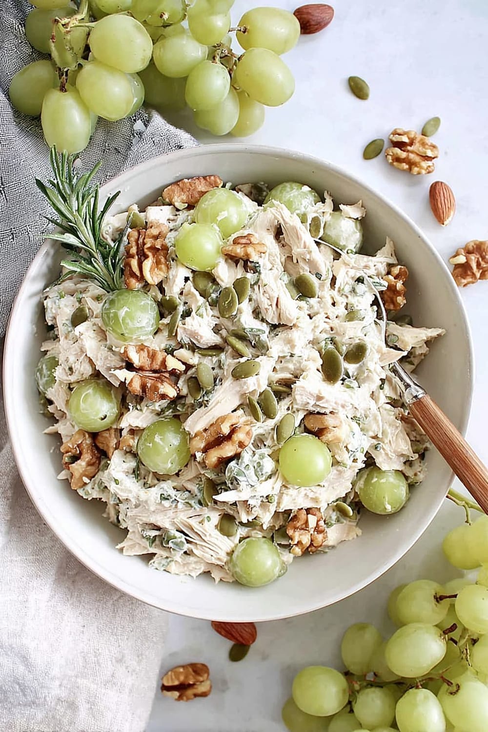 Easy Chicken Salad with Grapes & Walnuts