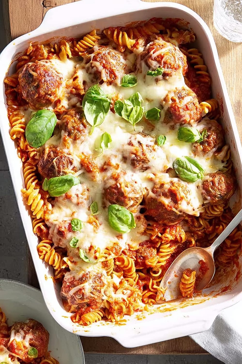 Cheesy Meatball Casserole