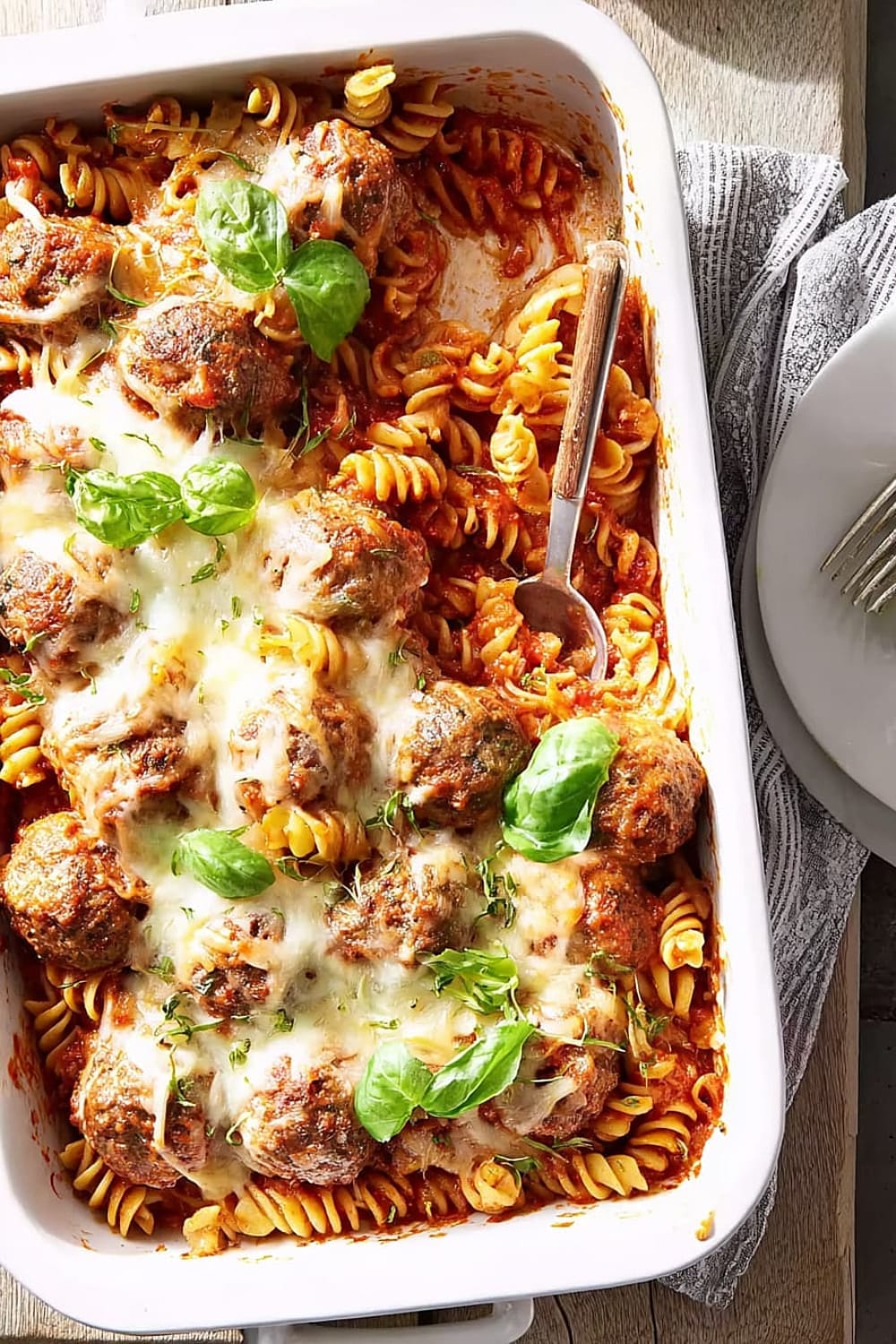 Cheesy Meatball Casserole