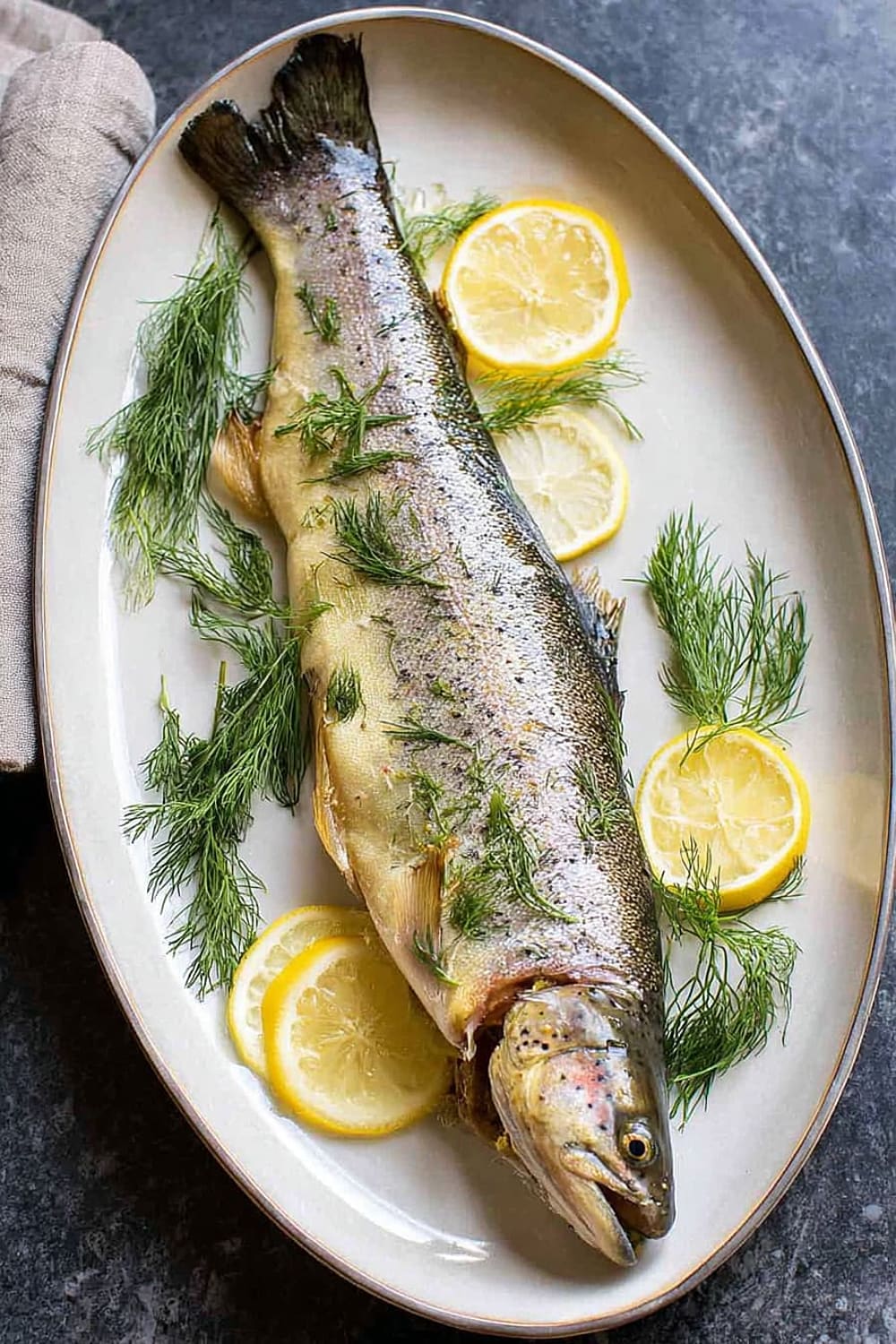 Grilled Trout With Dill and Lemon