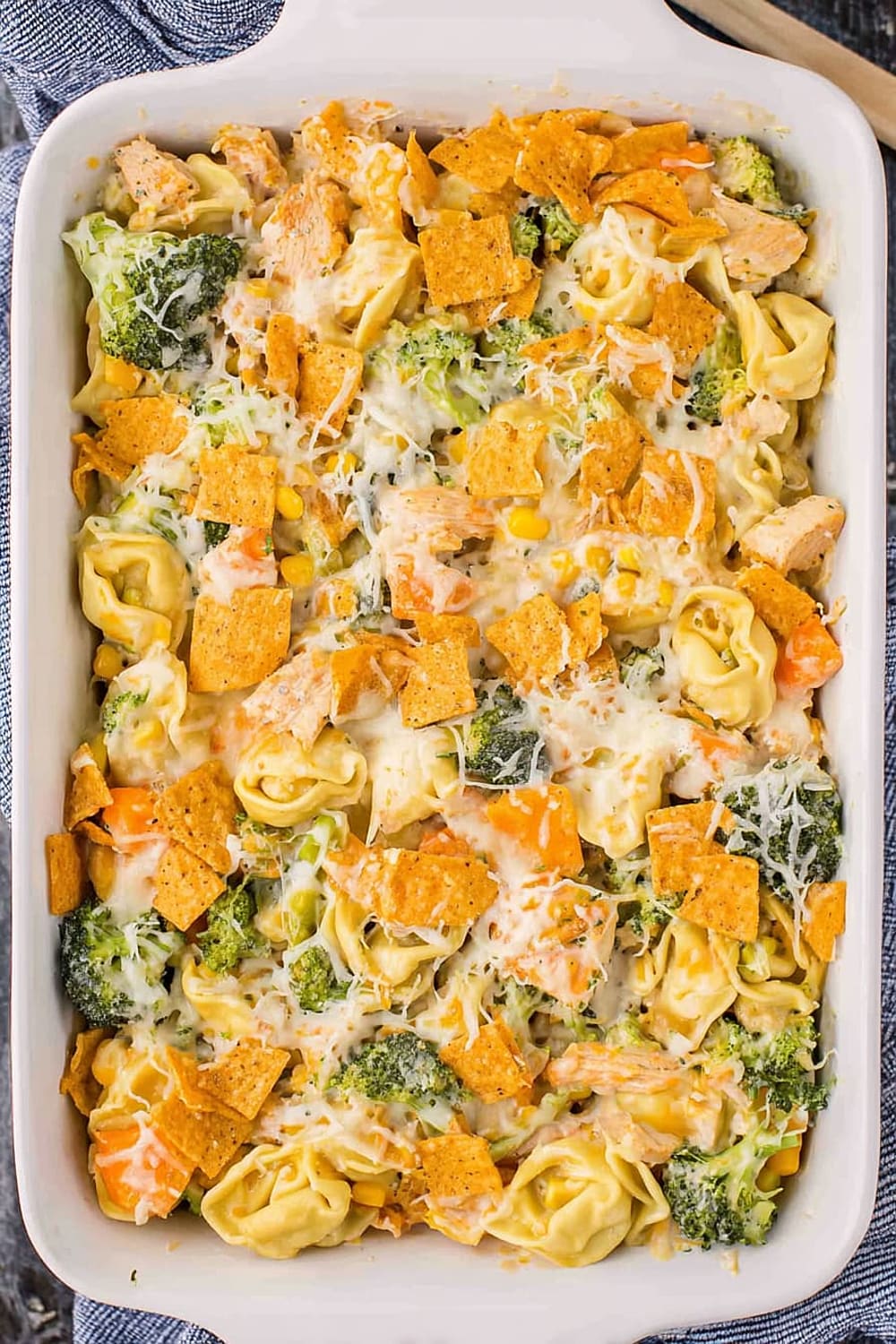 Santa Fe Chicken Tortellini Casserole