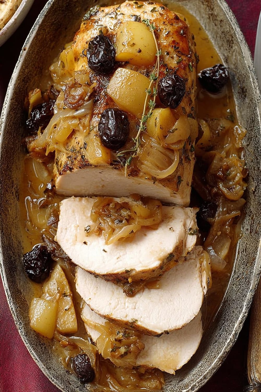 Country French Pork with Prunes and Apples