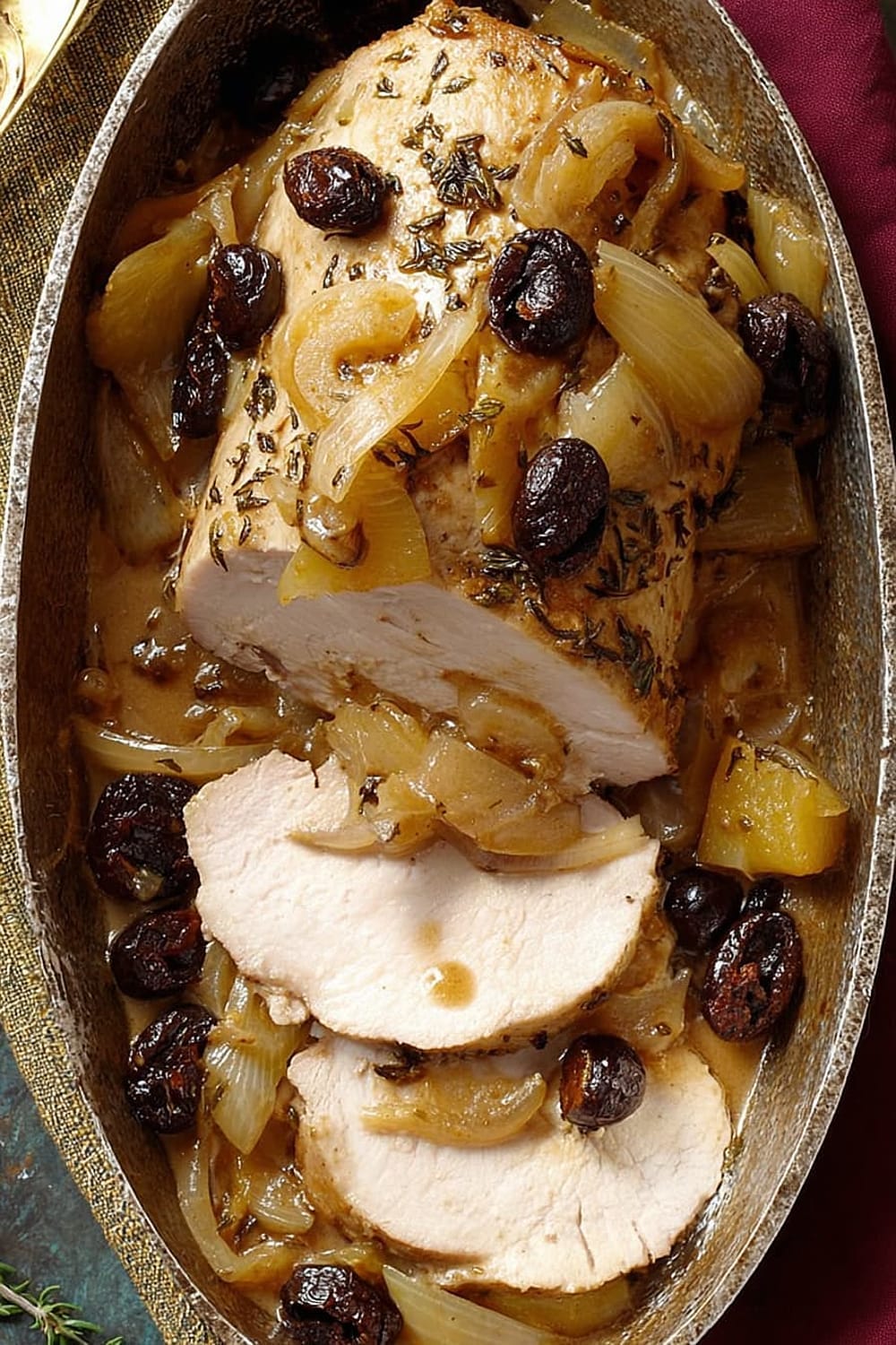 Country French Pork with Prunes and Apples