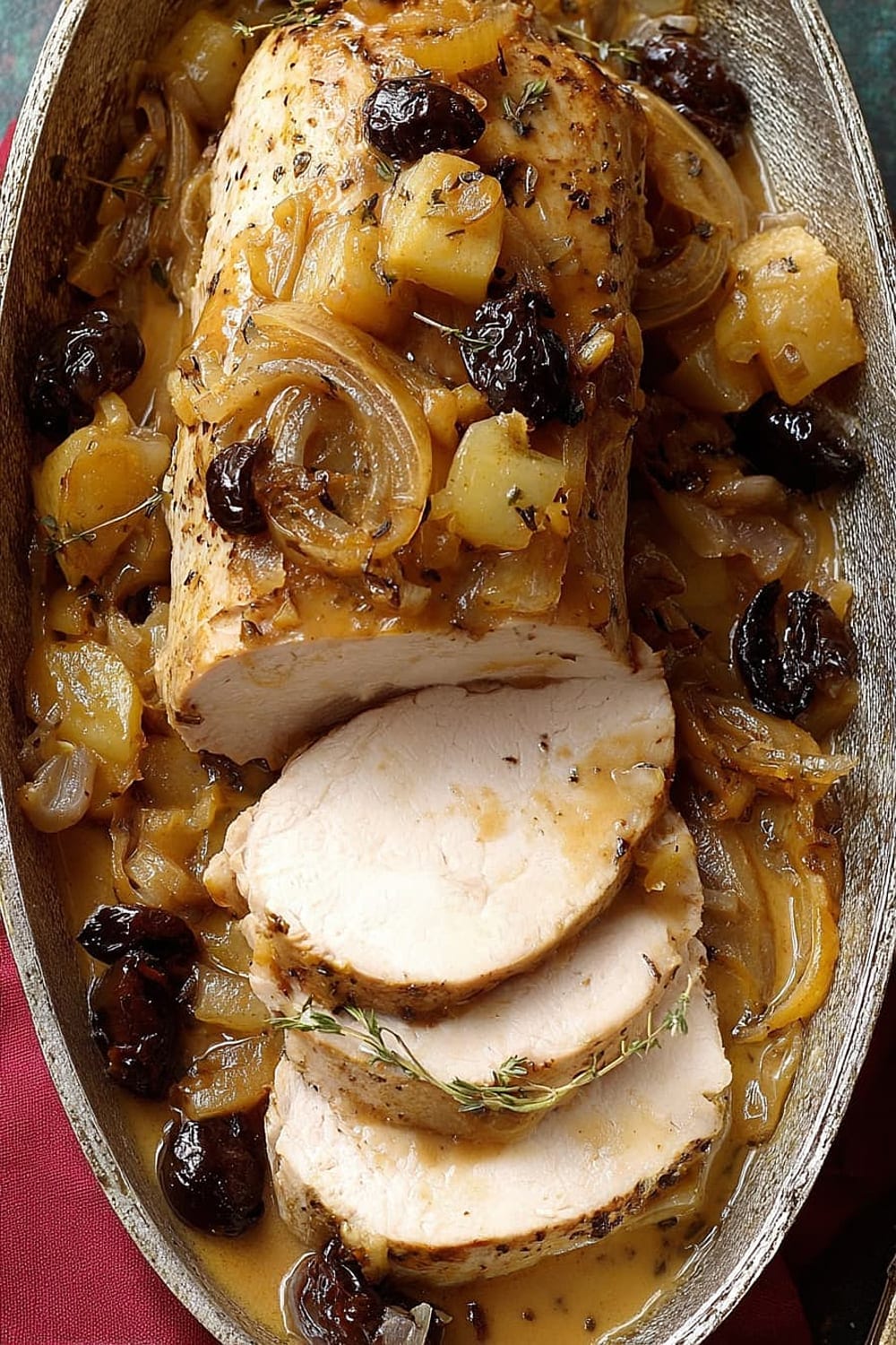 Country French Pork with Prunes and Apples
