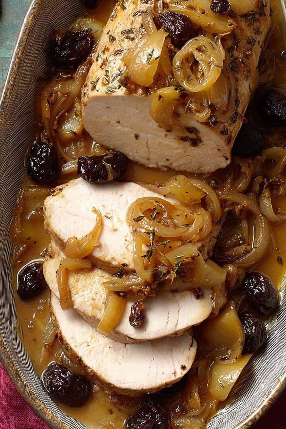 Country French Pork with Prunes and Apples