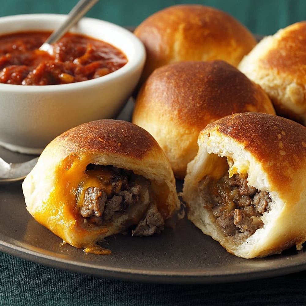 Muffin-Cup Cheddar Beef Pies
