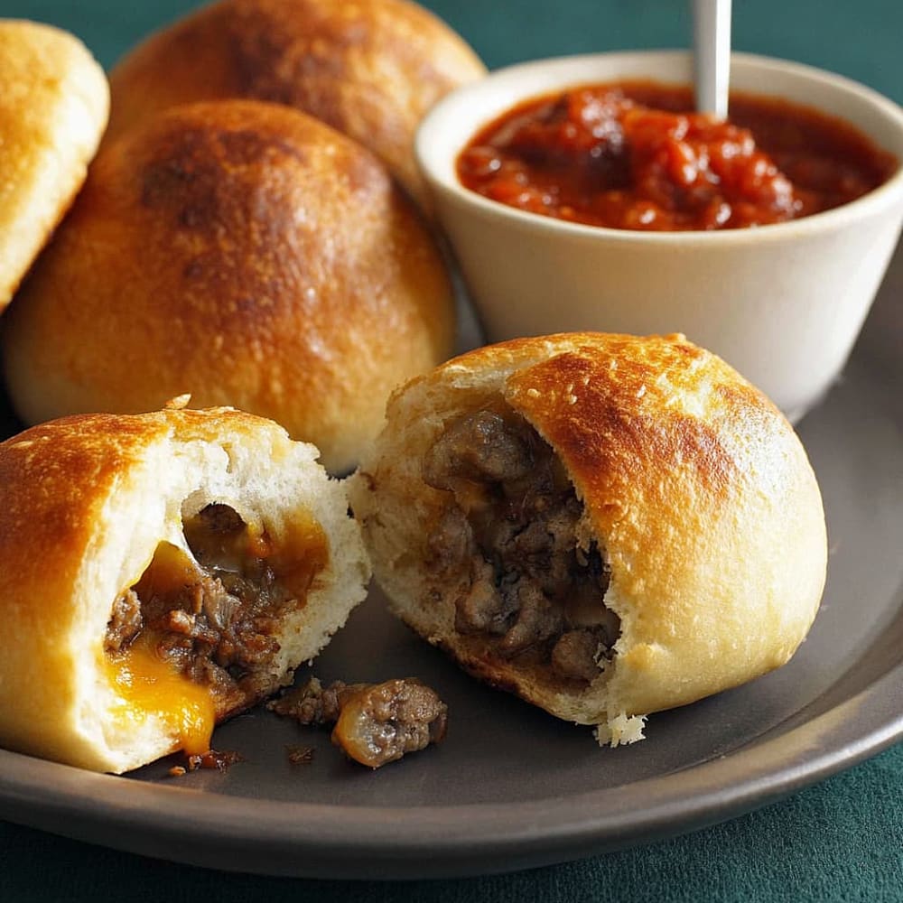 Muffin-Cup Cheddar Beef Pies