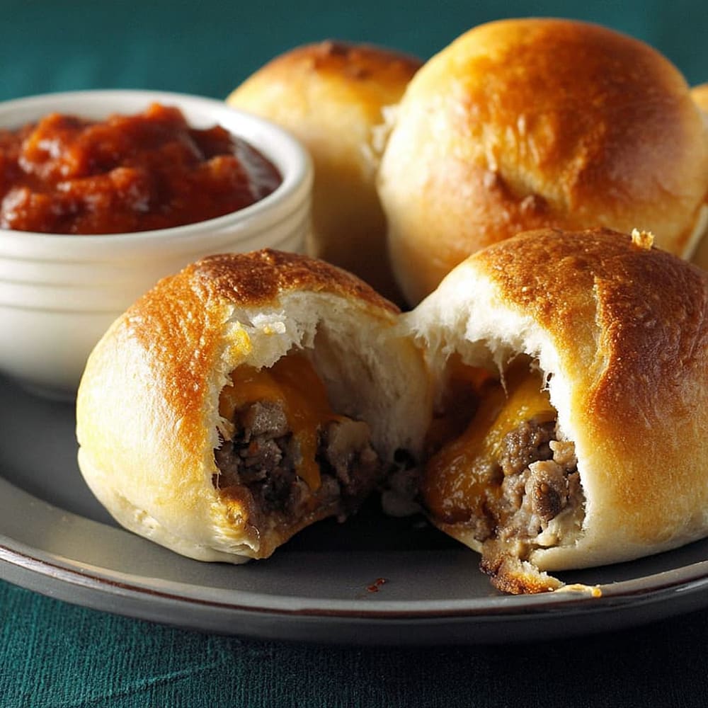 Muffin-Cup Cheddar Beef Pies