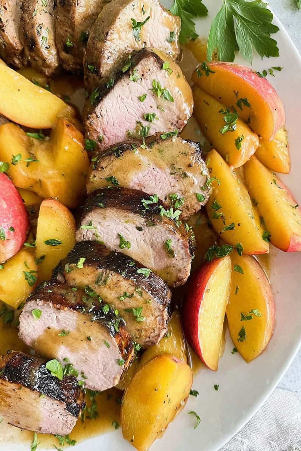 Maple Glazed Pork Tenderloin with Apples