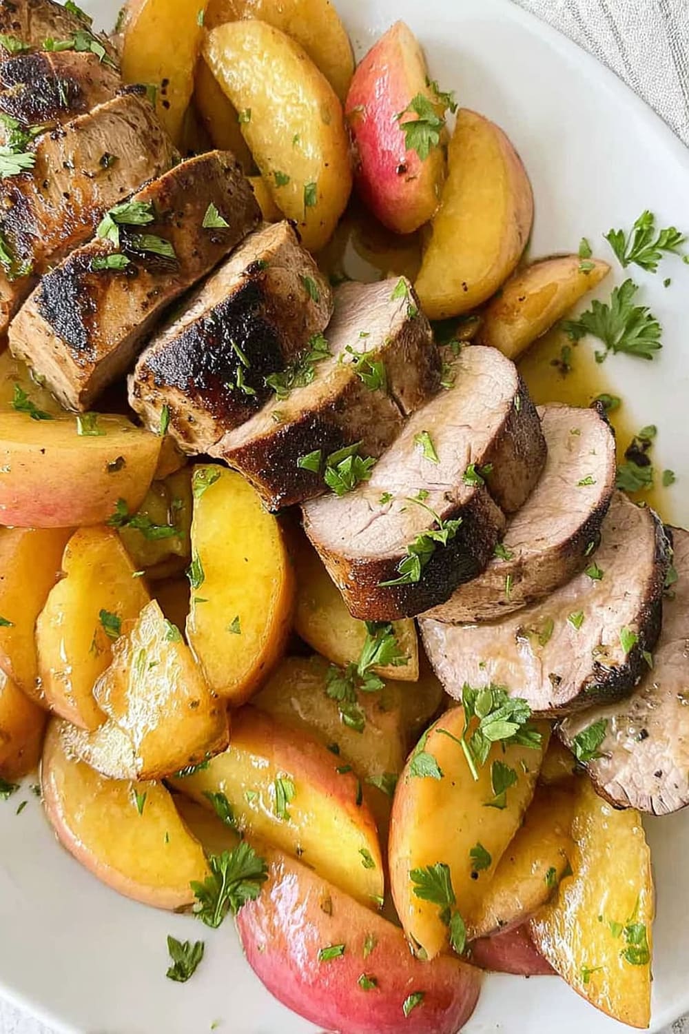 Maple Glazed Pork Tenderloin with Apples