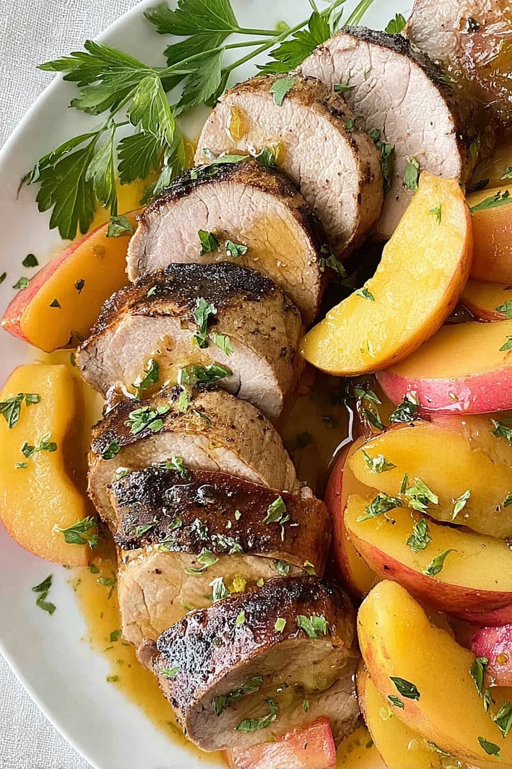 Maple Glazed Pork Tenderloin with Apples