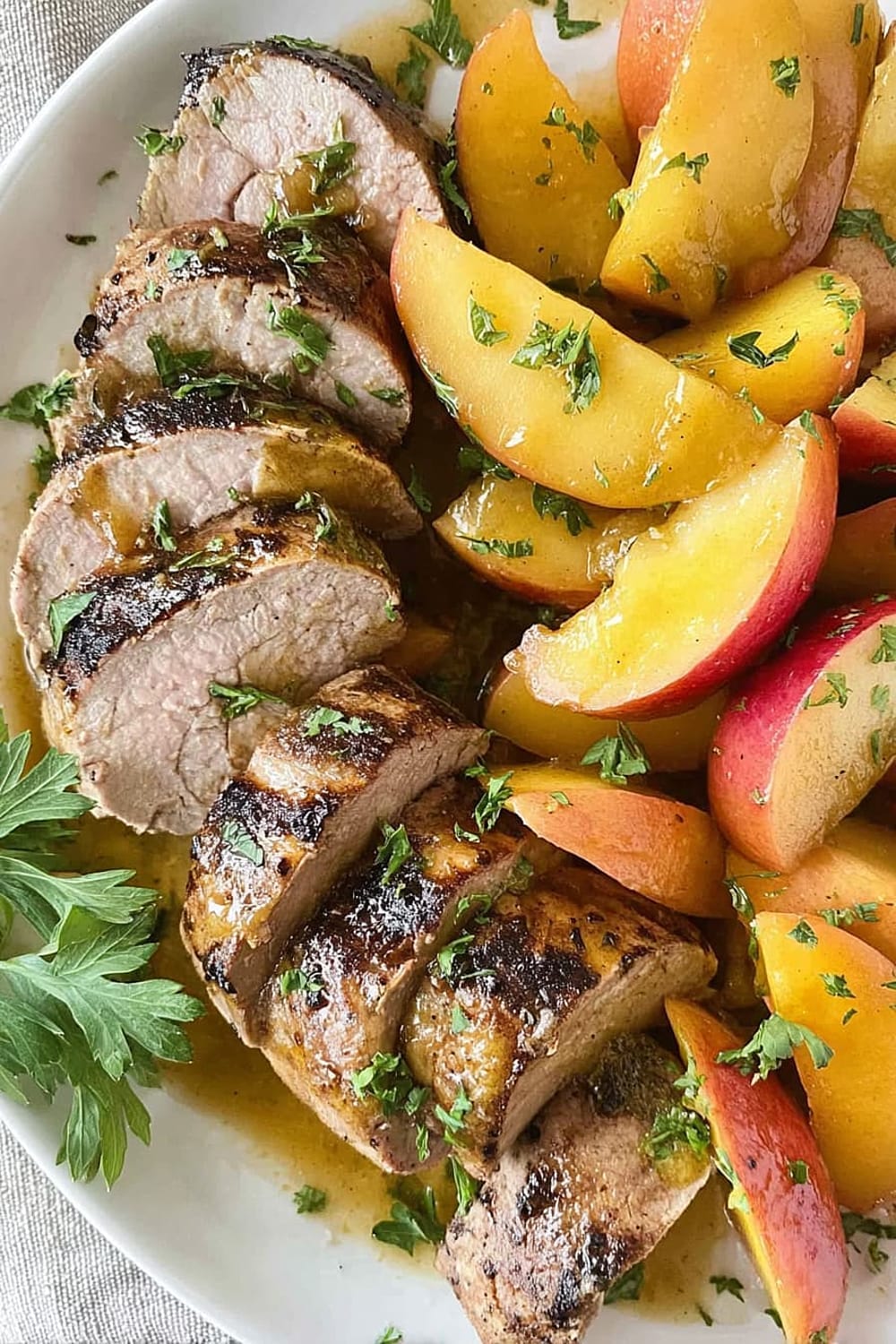 Maple Glazed Pork Tenderloin with Apples